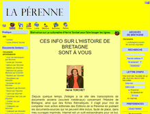 Tablet Screenshot of laperenne-zine.com
